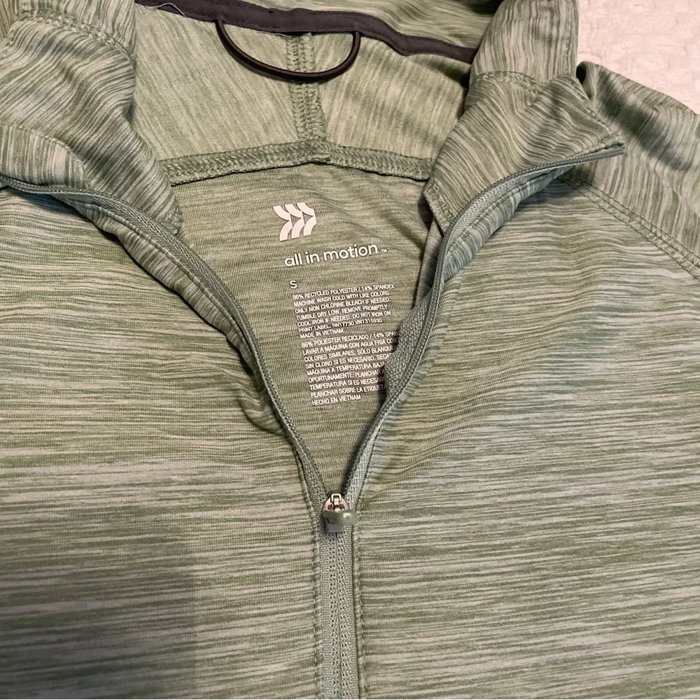 All in Motion Green‎ Zip-Up - Picture 4 of 5